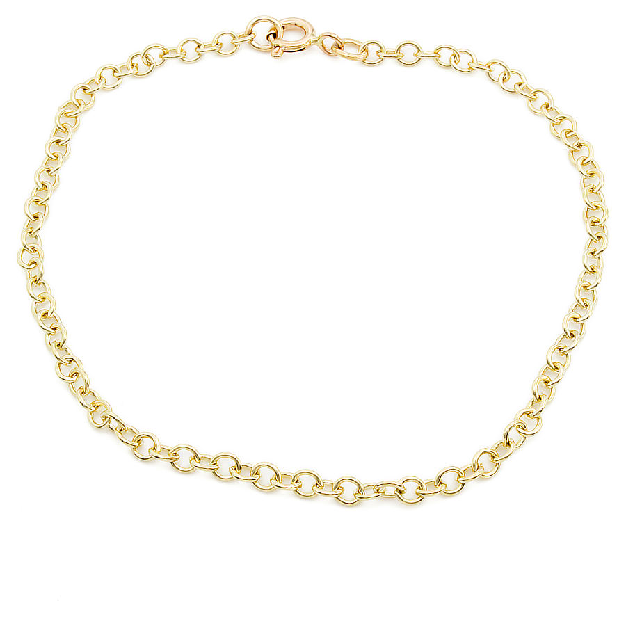 9ct gold 7 ins trace Bracelet